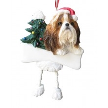 Shih Tzu Dangling Legs Dog Ornament